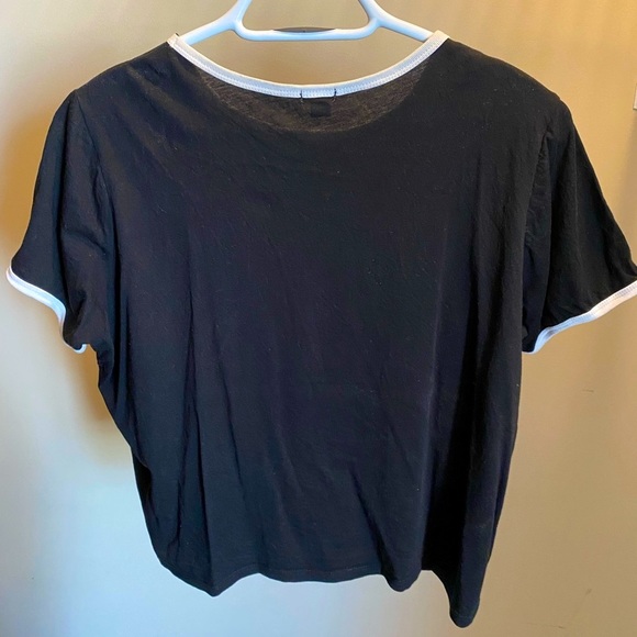 Garage Black Cropped Tee - Picture 2 of 3